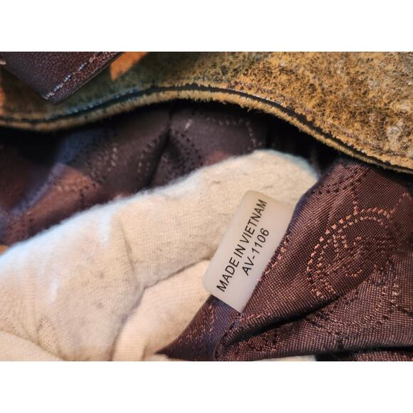 Michael Kors Suede Leather Tote Shoulder Bag adjustable strap MK Logo 2006 - Picture 16 of 16